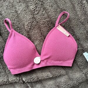Ardene Plum purple Ribbed Bra